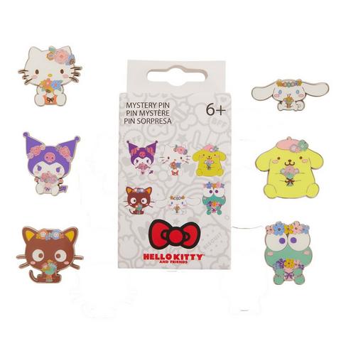 Loungefly Hello Kitty and Friends Floral Enamel Pin Blind Box Exclusivité Games Zone (Styles May Vary)